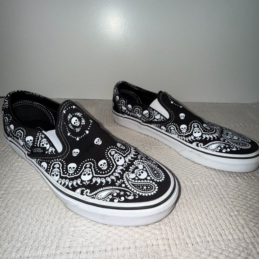 Vans Skull Bandana Slip-Ons